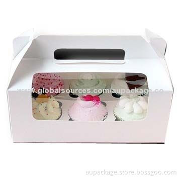 Carton Box, Paper Display Trays Cakes Packing, High-quality, OEM Orders Acceptable